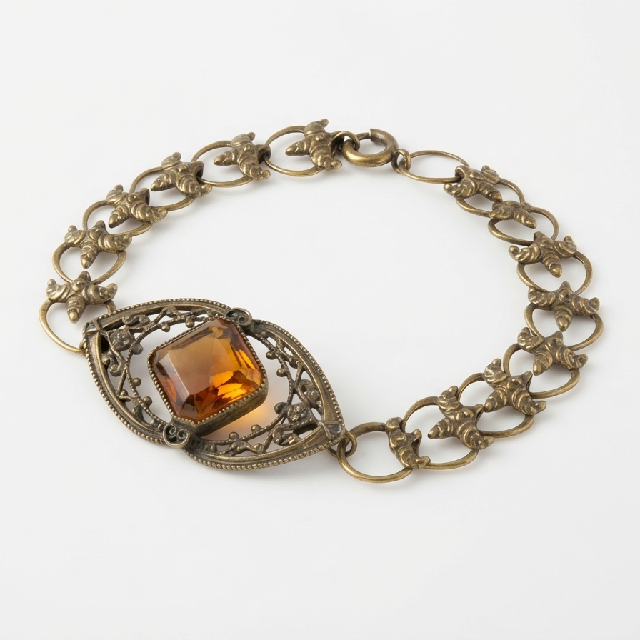 Vintage Art Deco Filigree Bracelet