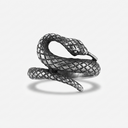 Vintage Silver Coiled Snake Ring