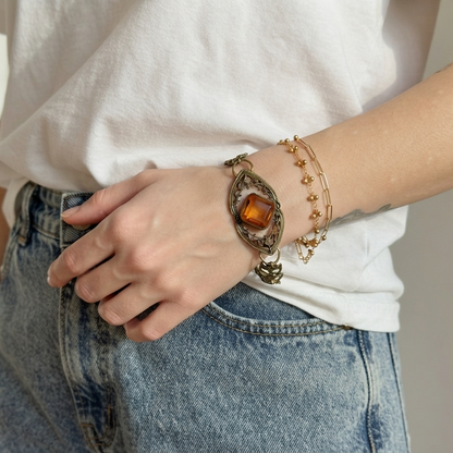 Vintage Art Deco Filigree Bracelet