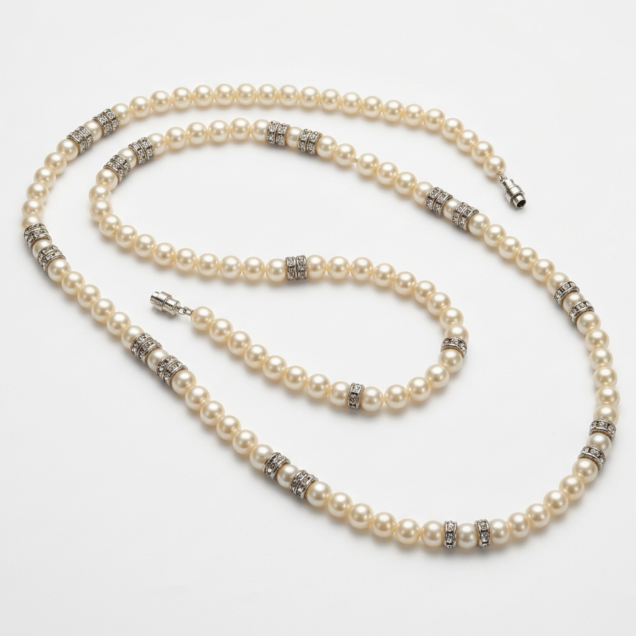 Vintage Mid-Century Faux Pearl Necklace